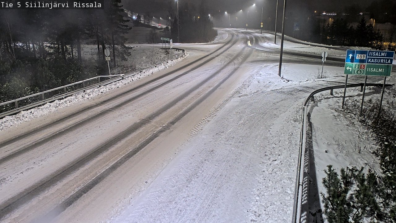 Weather Camera Image Road 5 Siilinjärvi, Rissala, Siilinjärvi, Pohjois-Savo