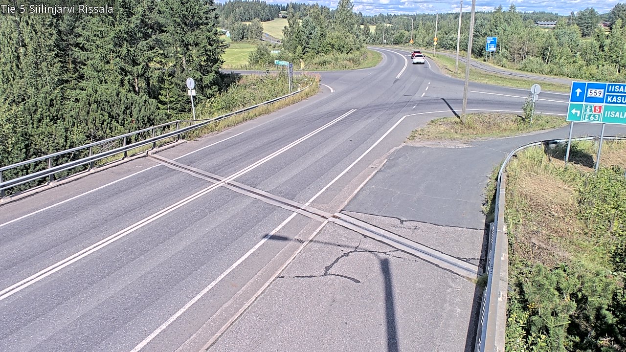 Weather Camera Image Road 5 Siilinjärvi, Rissala, Siilinjärvi, Pohjois-Savo