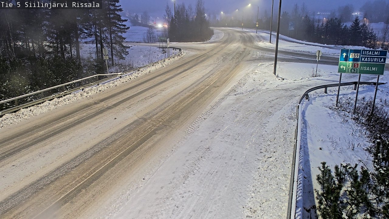 Weather Camera Image Road 5 Siilinjärvi, Rissala, Siilinjärvi, Pohjois-Savo