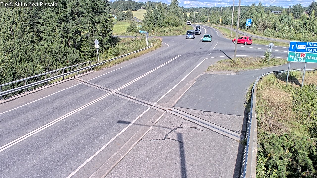 Weather Camera Image Road 5 Siilinjärvi, Rissala, Siilinjärvi, Pohjois-Savo