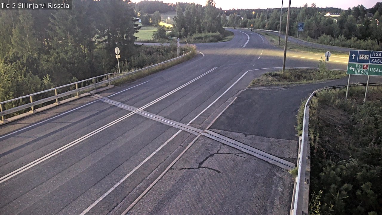 Weather Camera Image Road 5 Siilinjärvi, Rissala, Siilinjärvi, Pohjois-Savo