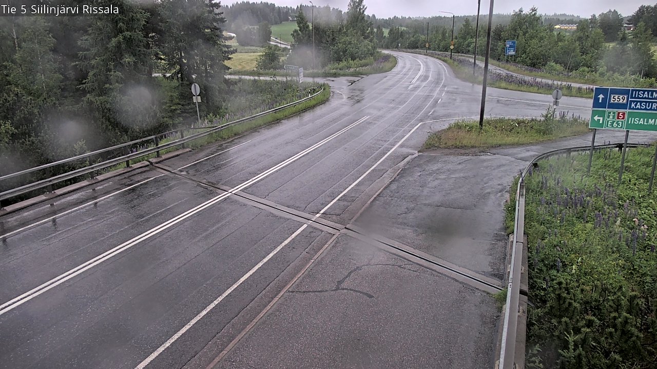 Weather Camera Image Road 5 Siilinjärvi, Rissala, Siilinjärvi, Pohjois-Savo