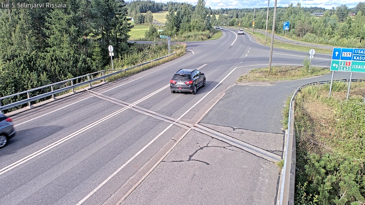 Weather Camera Image Road 5 Siilinjärvi, Rissala, Siilinjärvi, Pohjois-Savo