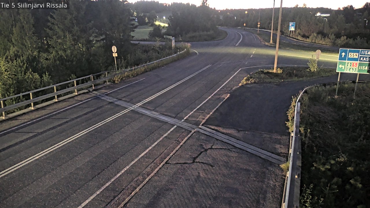 Weather Camera Image Road 5 Siilinjärvi, Rissala, Siilinjärvi, Pohjois-Savo