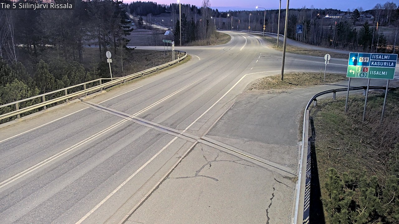 Weather Camera Image Väg 5 Siilinjärvi, Rissala, Siilinjärvi, Pohjois-Savo