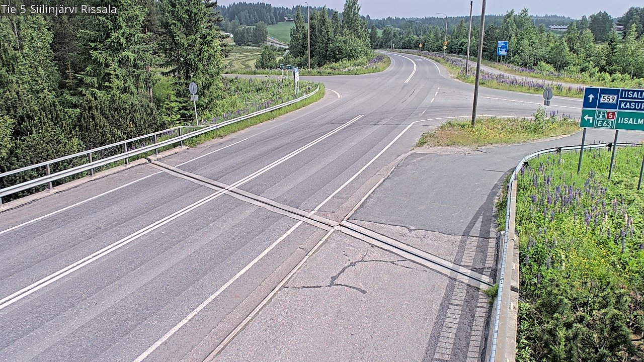Weather Camera Image Road 5 Siilinjärvi, Rissala, Siilinjärvi, Pohjois-Savo