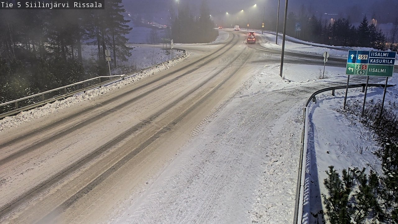 Weather Camera Image Road 5 Siilinjärvi, Rissala, Siilinjärvi, Pohjois-Savo