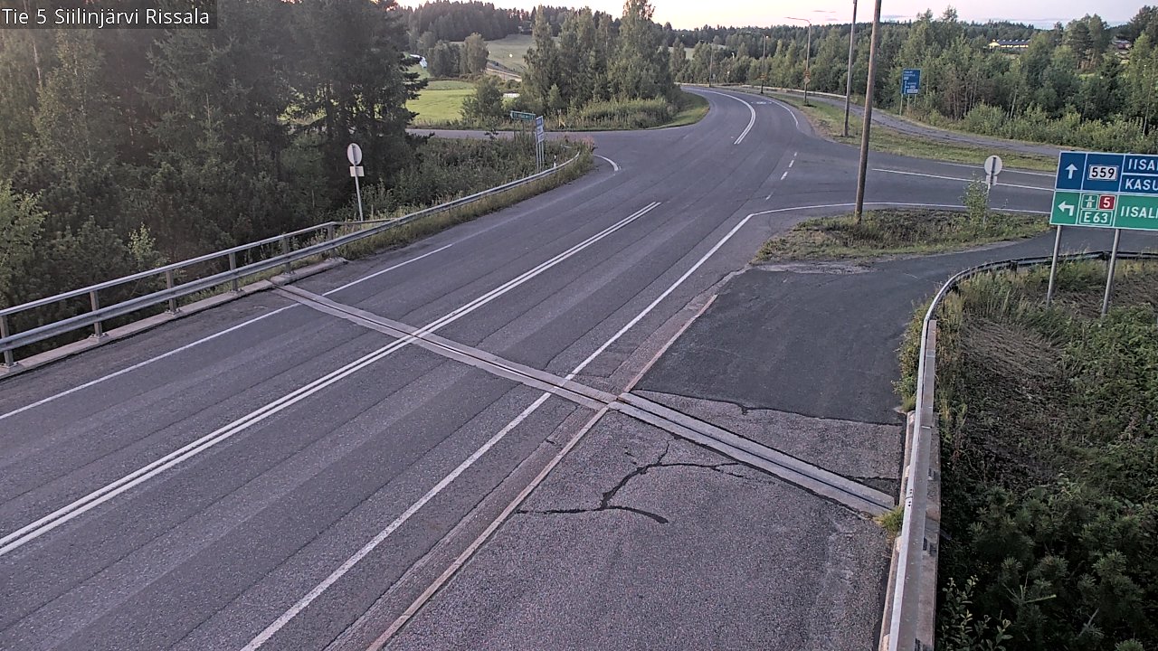 Weather Camera Image Road 5 Siilinjärvi, Rissala, Siilinjärvi, Pohjois-Savo