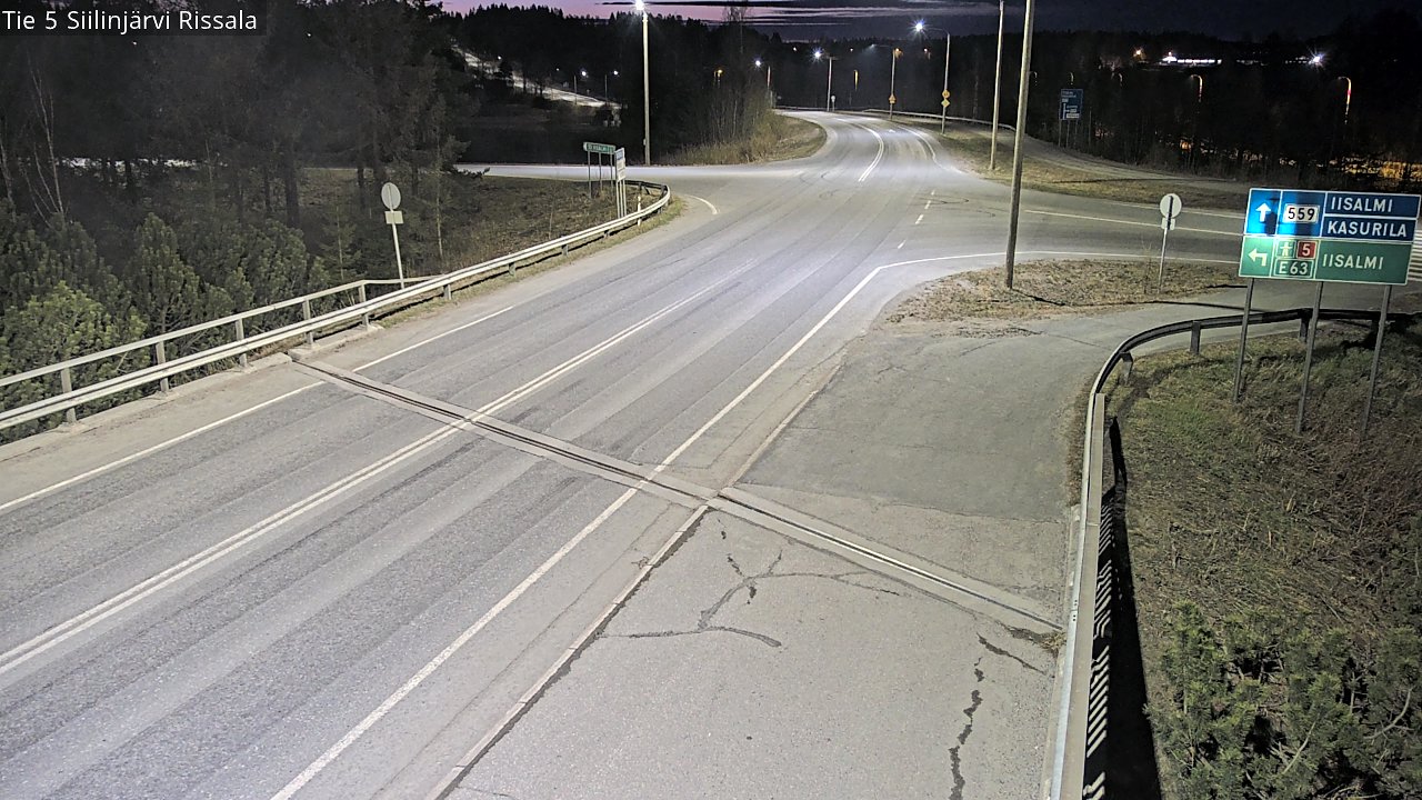 Weather Camera Image Väg 5 Siilinjärvi, Rissala, Siilinjärvi, Pohjois-Savo