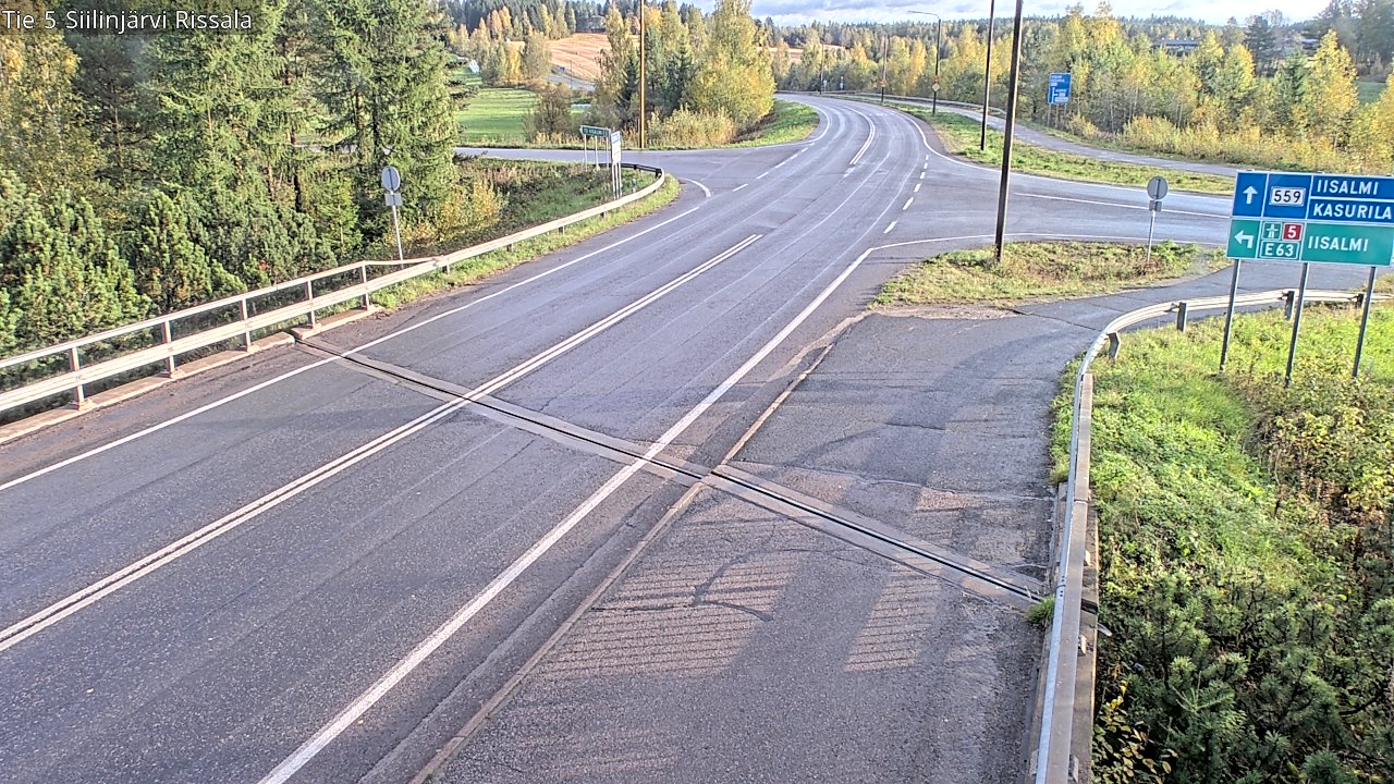 Weather Camera Image Road 5 Siilinjärvi, Rissala, Siilinjärvi, Pohjois-Savo