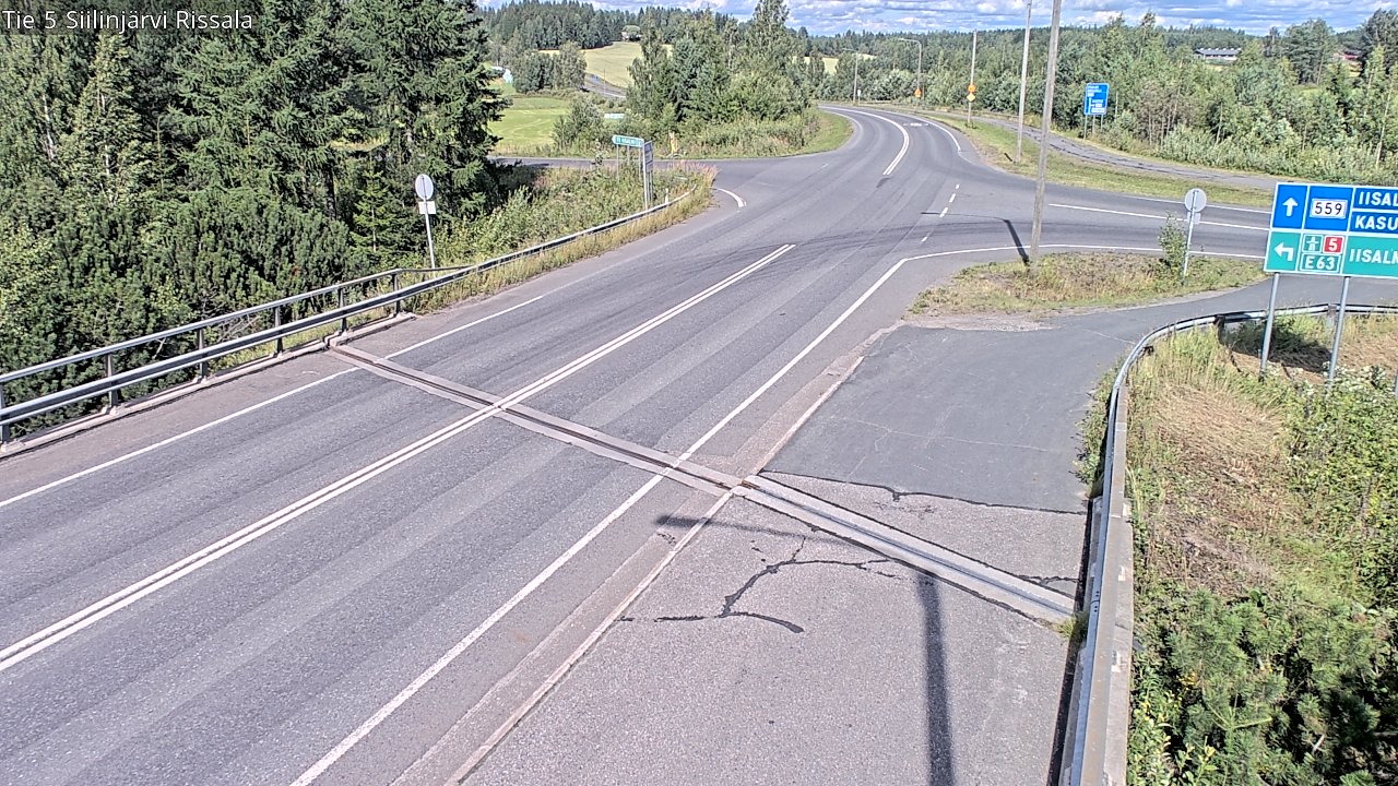 Weather Camera Image Road 5 Siilinjärvi, Rissala, Siilinjärvi, Pohjois-Savo