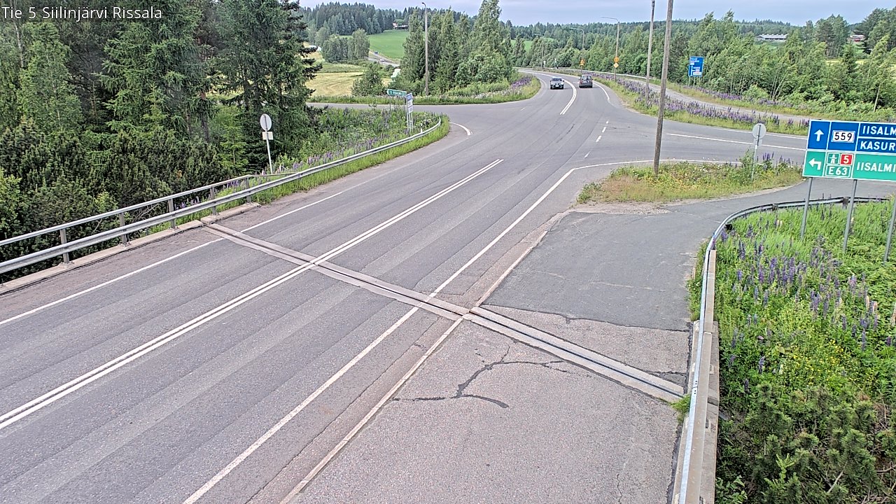 Weather Camera Image Road 5 Siilinjärvi, Rissala, Siilinjärvi, Pohjois-Savo