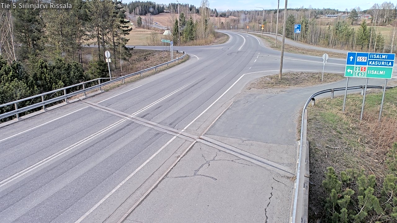 Weather Camera Image Väg 5 Siilinjärvi, Rissala, Siilinjärvi, Pohjois-Savo
