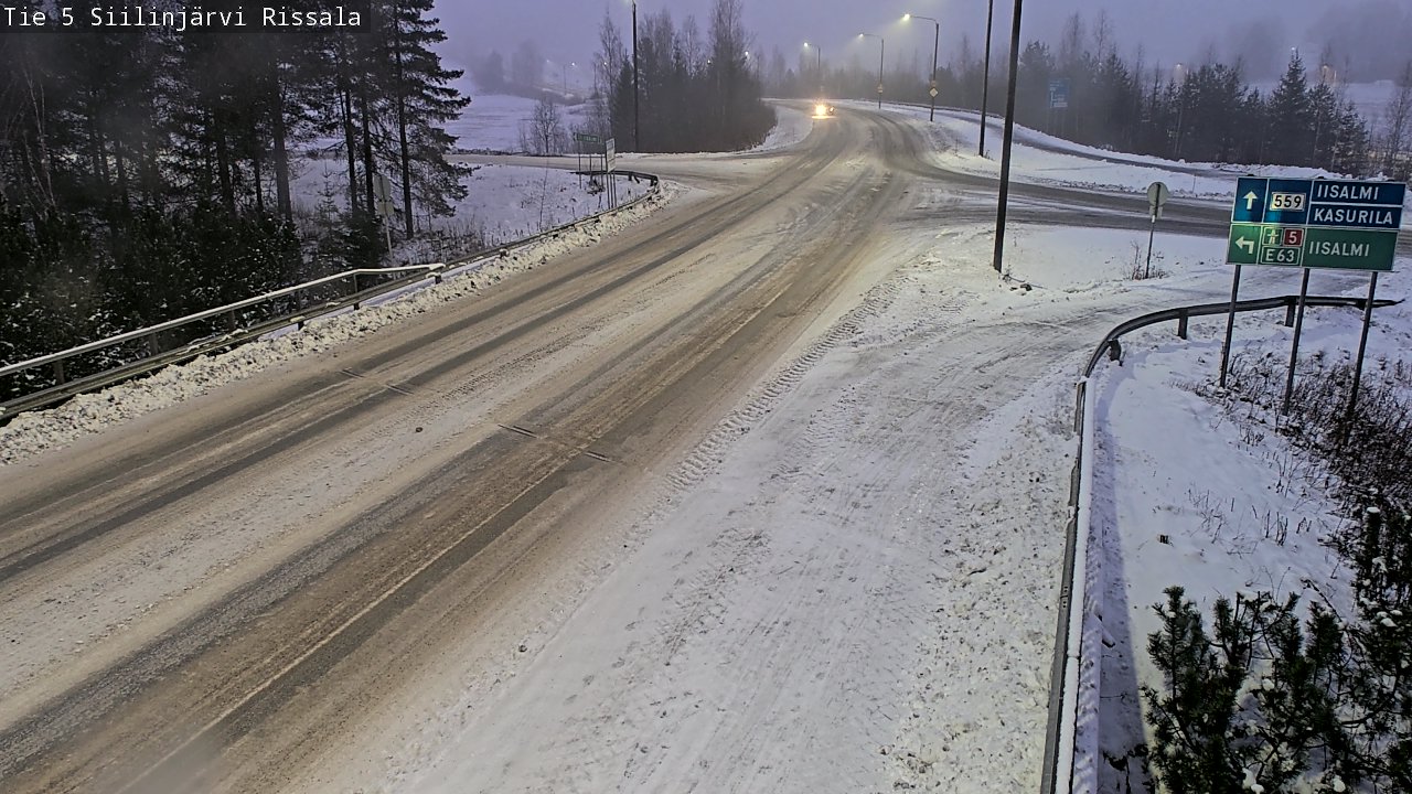 Weather Camera Image Road 5 Siilinjärvi, Rissala, Siilinjärvi, Pohjois-Savo