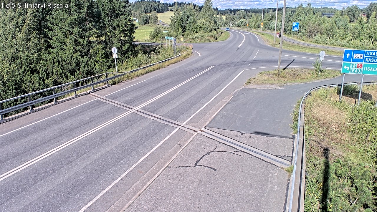 Weather Camera Image Road 5 Siilinjärvi, Rissala, Siilinjärvi, Pohjois-Savo