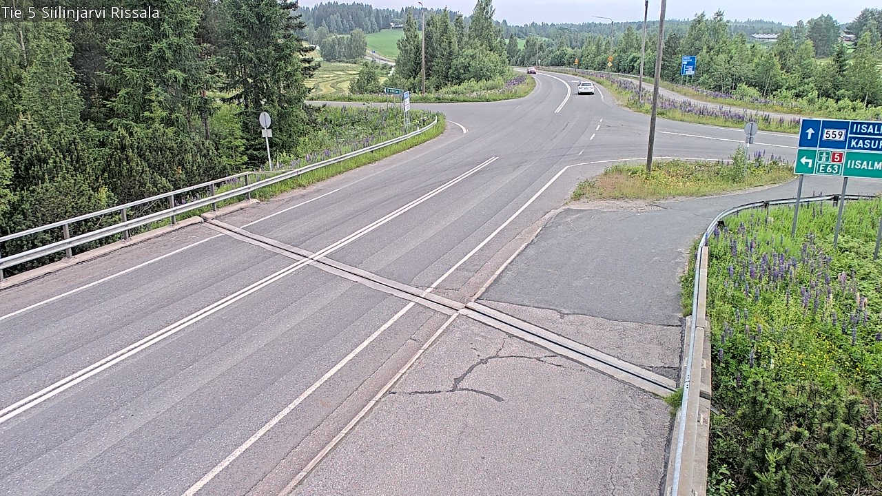 Weather Camera Image Road 5 Siilinjärvi, Rissala, Siilinjärvi, Pohjois-Savo