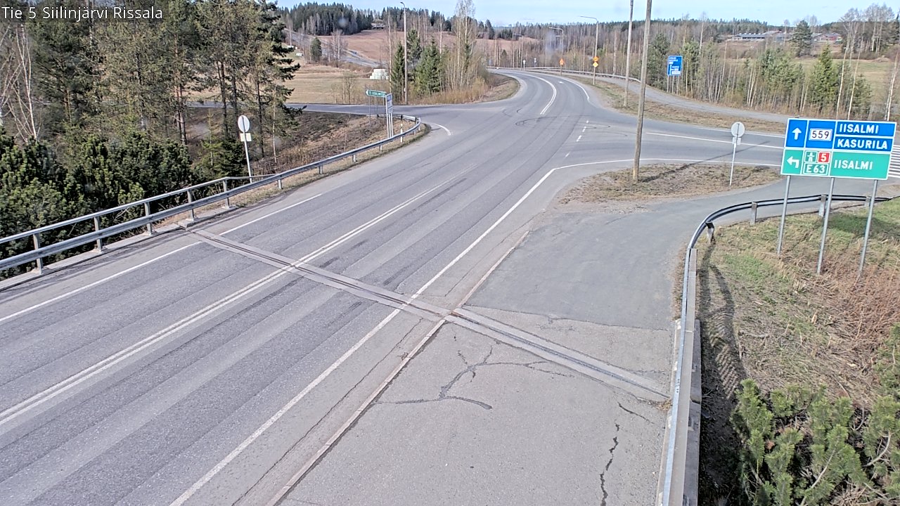Weather Camera Image Väg 5 Siilinjärvi, Rissala, Siilinjärvi, Pohjois-Savo