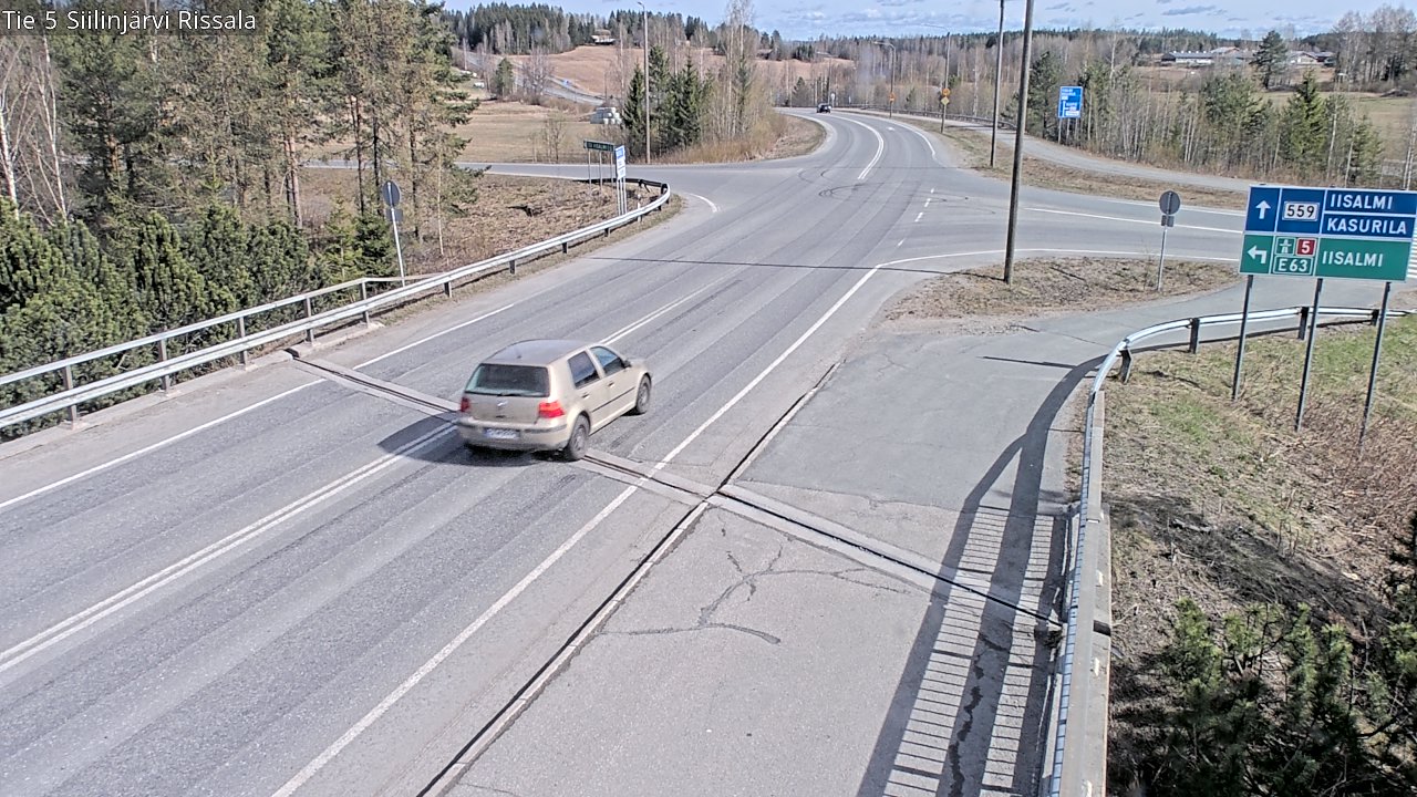 Weather Camera Image Väg 5 Siilinjärvi, Rissala, Siilinjärvi, Pohjois-Savo