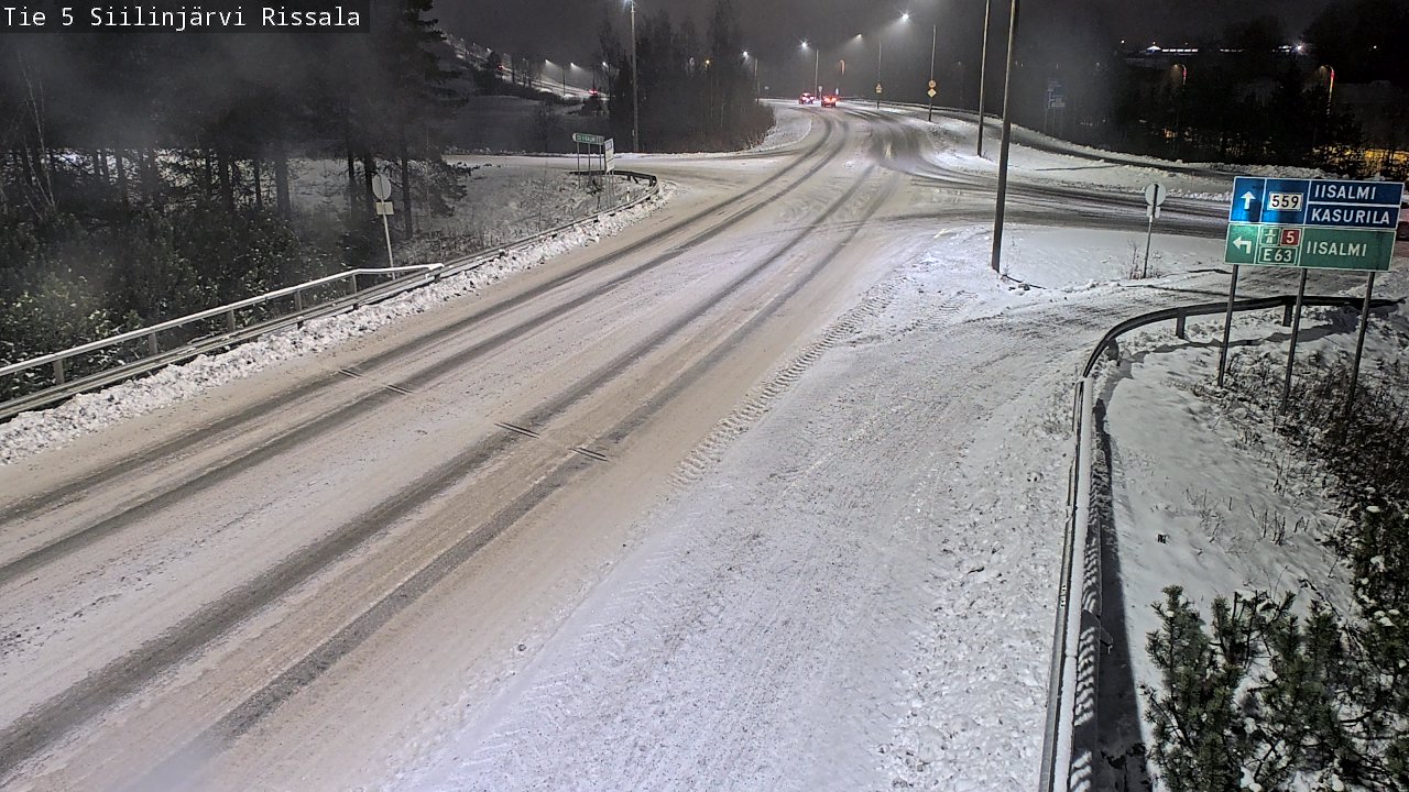 Weather Camera Image Road 5 Siilinjärvi, Rissala, Siilinjärvi, Pohjois-Savo