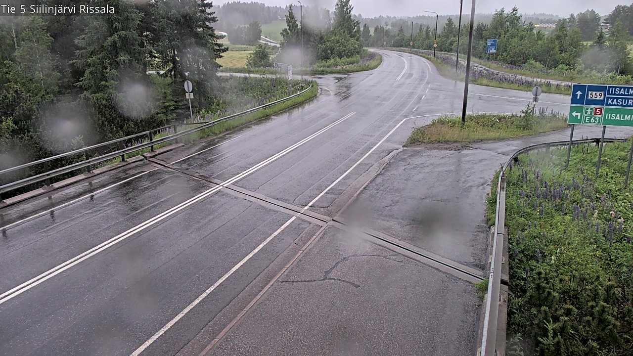 Weather Camera Image Road 5 Siilinjärvi, Rissala, Siilinjärvi, Pohjois-Savo