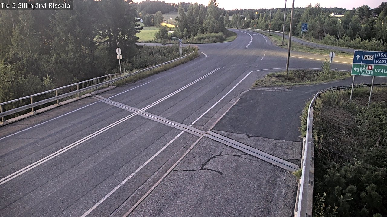 Weather Camera Image Road 5 Siilinjärvi, Rissala, Siilinjärvi, Pohjois-Savo