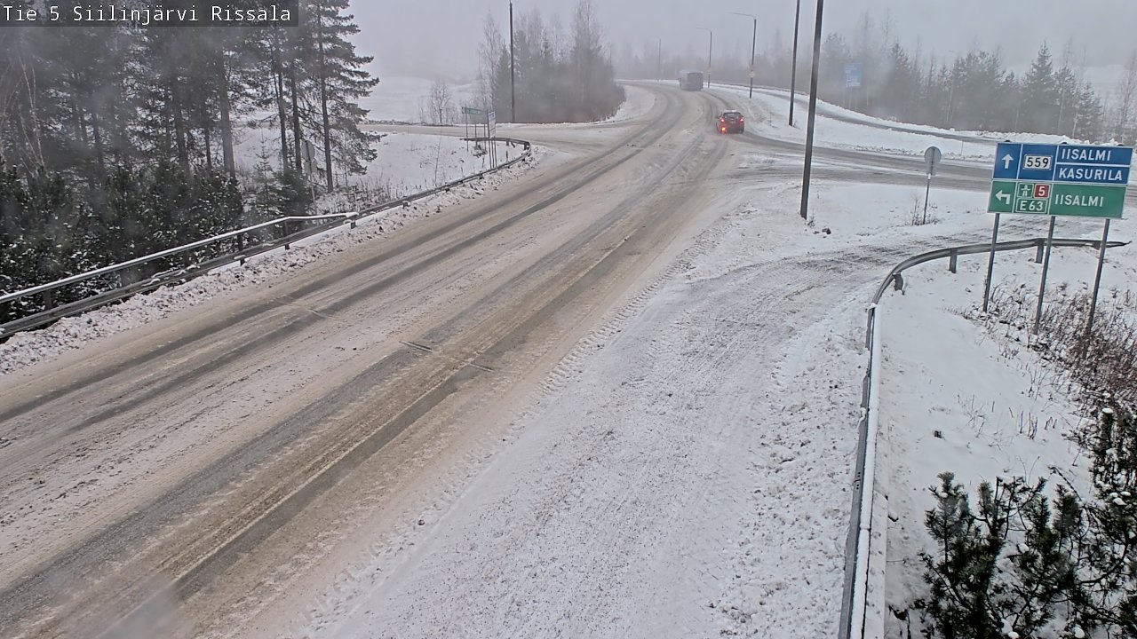 Weather Camera Image Road 5 Siilinjärvi, Rissala, Siilinjärvi, Pohjois-Savo