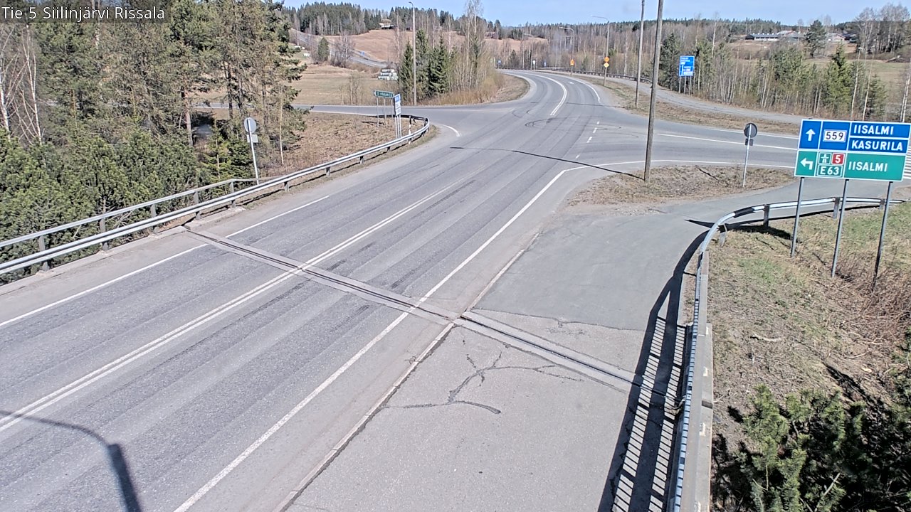Weather Camera Image Väg 5 Siilinjärvi, Rissala, Siilinjärvi, Pohjois-Savo