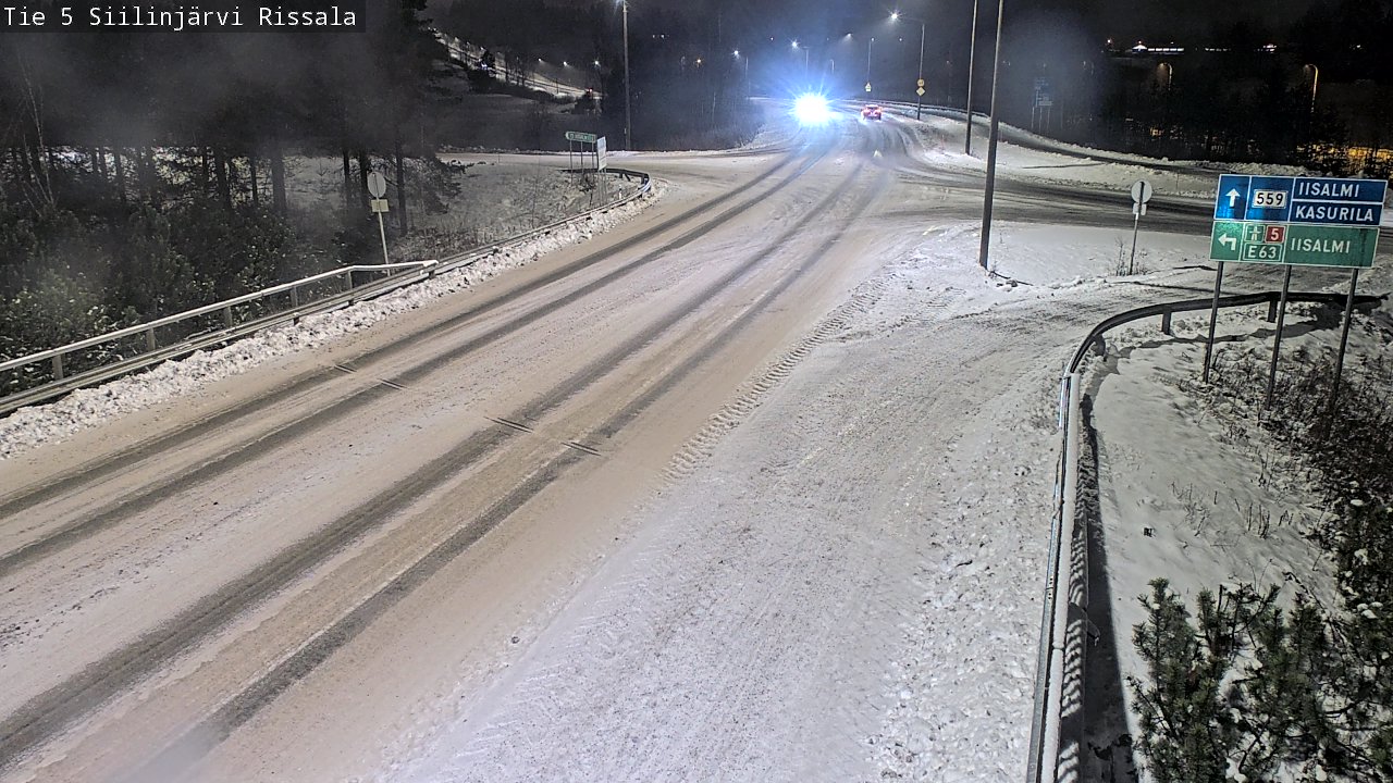Weather Camera Image Road 5 Siilinjärvi, Rissala, Siilinjärvi, Pohjois-Savo