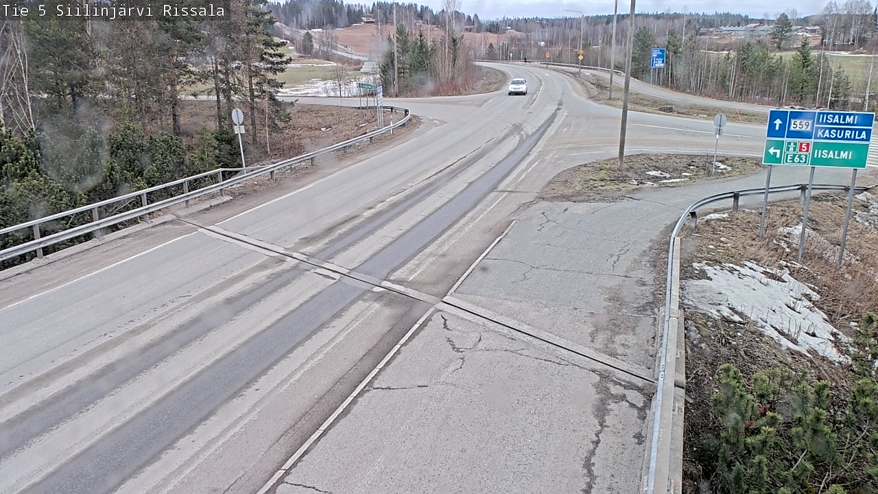 Weather Camera Image Road 5 Siilinjärvi, Rissala, Siilinjärvi, Pohjois-Savo