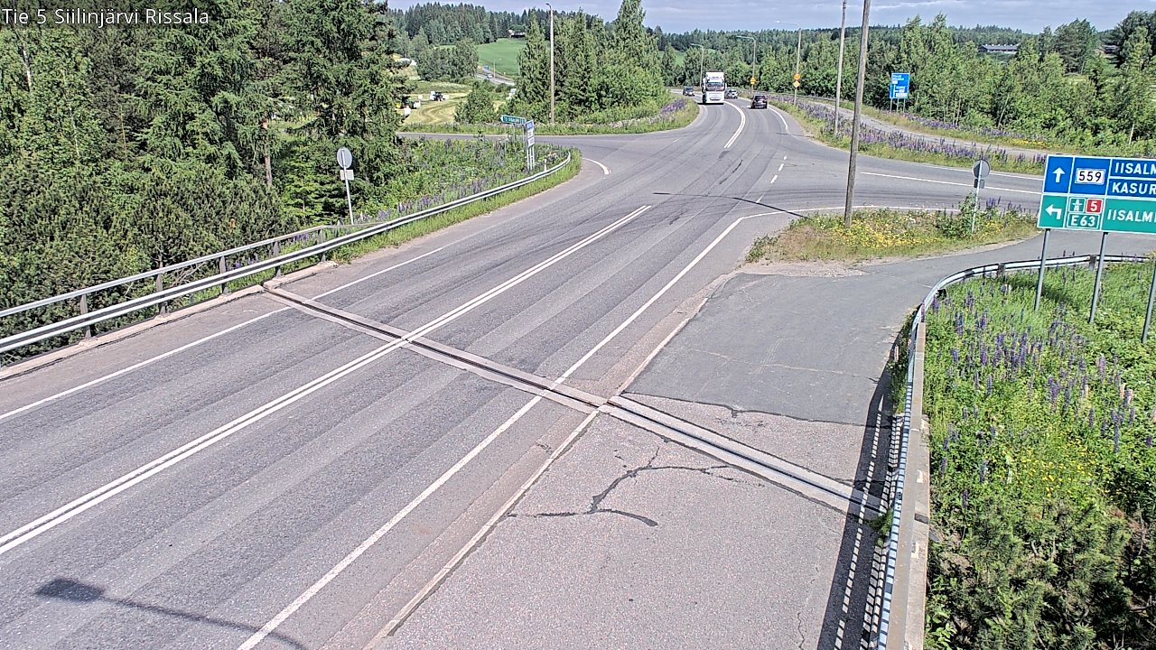 Weather Camera Image Road 5 Siilinjärvi, Rissala, Siilinjärvi, Pohjois-Savo