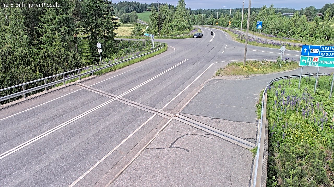 Weather Camera Image Road 5 Siilinjärvi, Rissala, Siilinjärvi, Pohjois-Savo