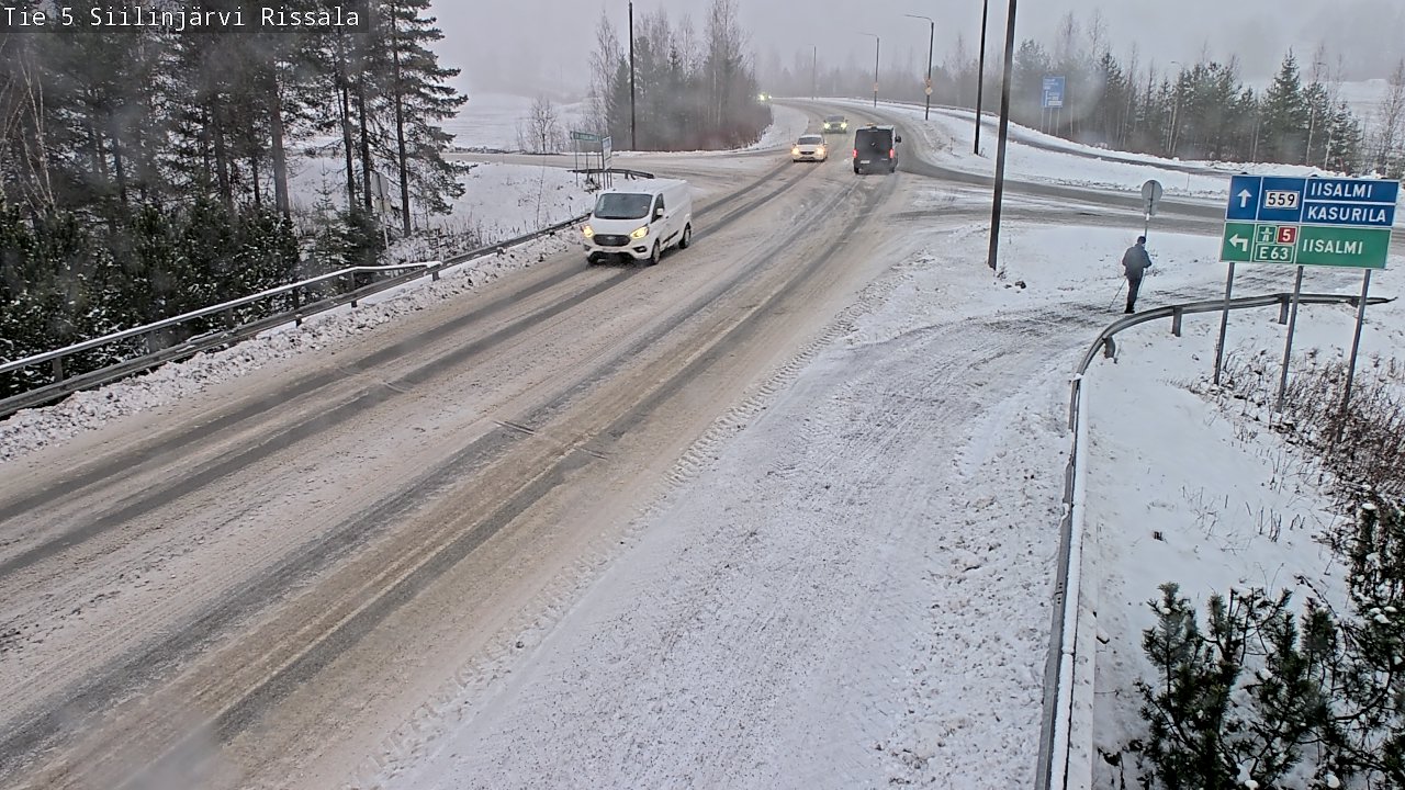 Weather Camera Image Road 5 Siilinjärvi, Rissala, Siilinjärvi, Pohjois-Savo