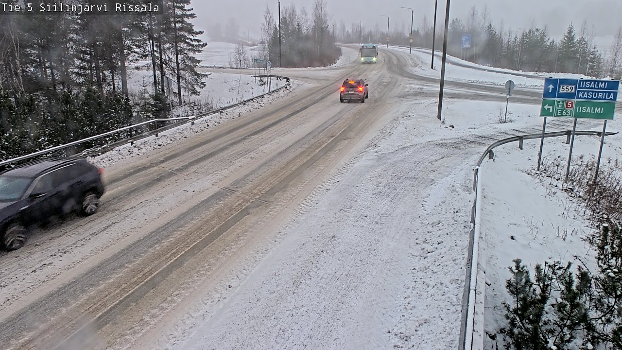 Weather Camera Image Road 5 Siilinjärvi, Rissala, Siilinjärvi, Pohjois-Savo