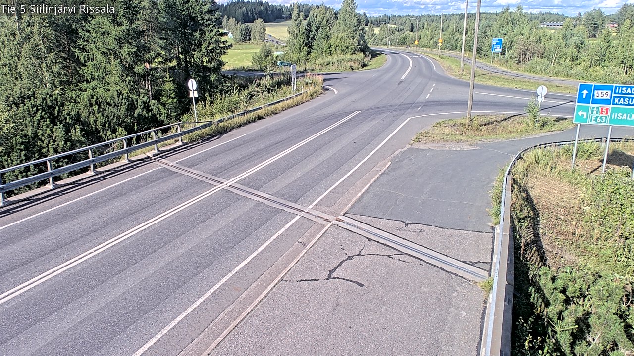 Weather Camera Image Road 5 Siilinjärvi, Rissala, Siilinjärvi, Pohjois-Savo