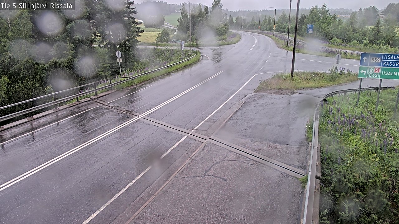 Weather Camera Image Road 5 Siilinjärvi, Rissala, Siilinjärvi, Pohjois-Savo