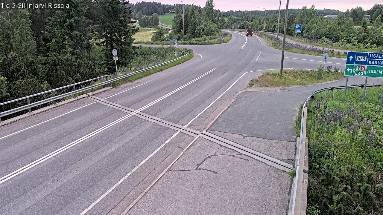Weather Camera Image Road 5 Siilinjärvi, Rissala, Siilinjärvi, Pohjois-Savo