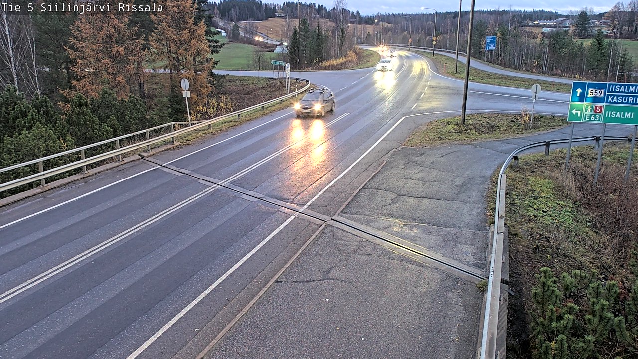 Weather Camera Image Väg 5 Siilinjärvi, Rissala, Siilinjärvi, Pohjois-Savo