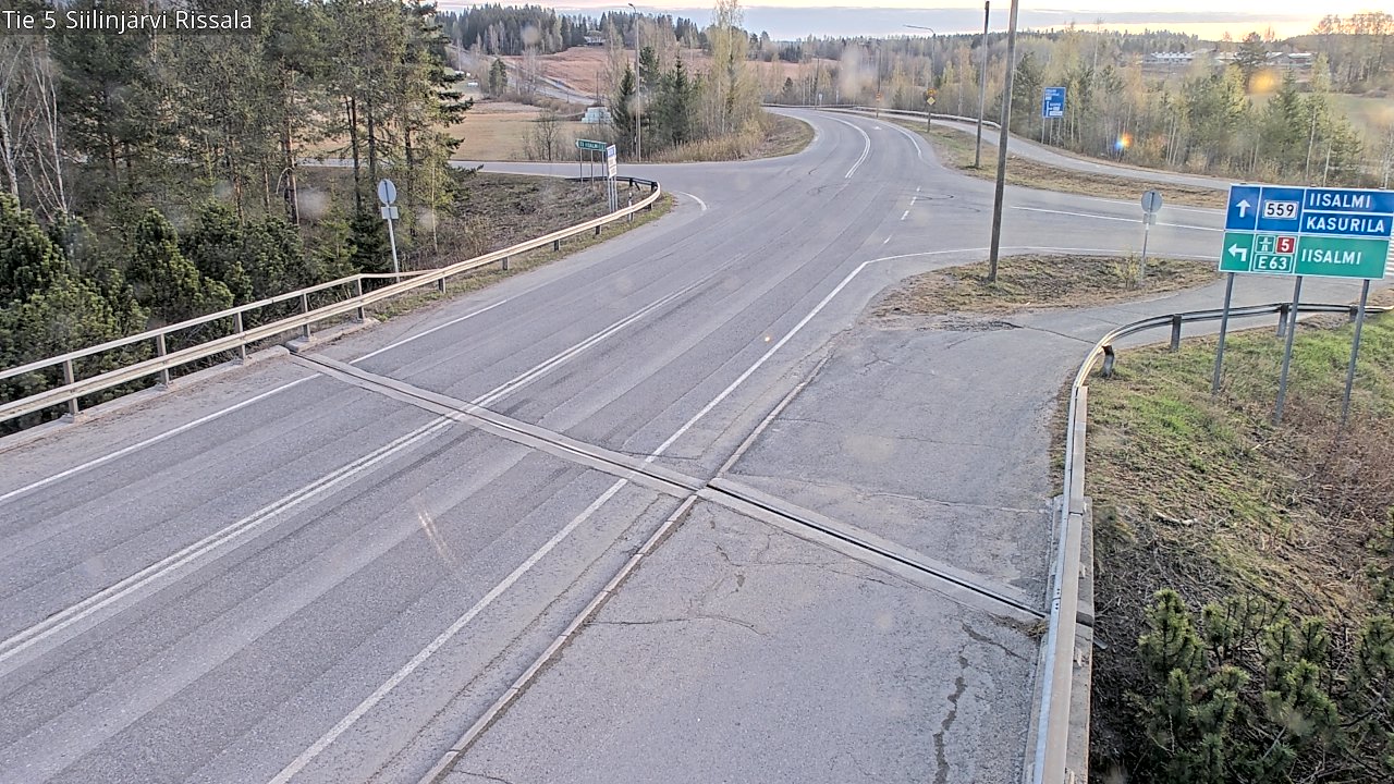 Weather Camera Image Road 5 Siilinjärvi, Rissala, Siilinjärvi, Pohjois-Savo
