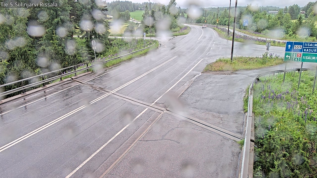 Weather Camera Image Road 5 Siilinjärvi, Rissala, Siilinjärvi, Pohjois-Savo