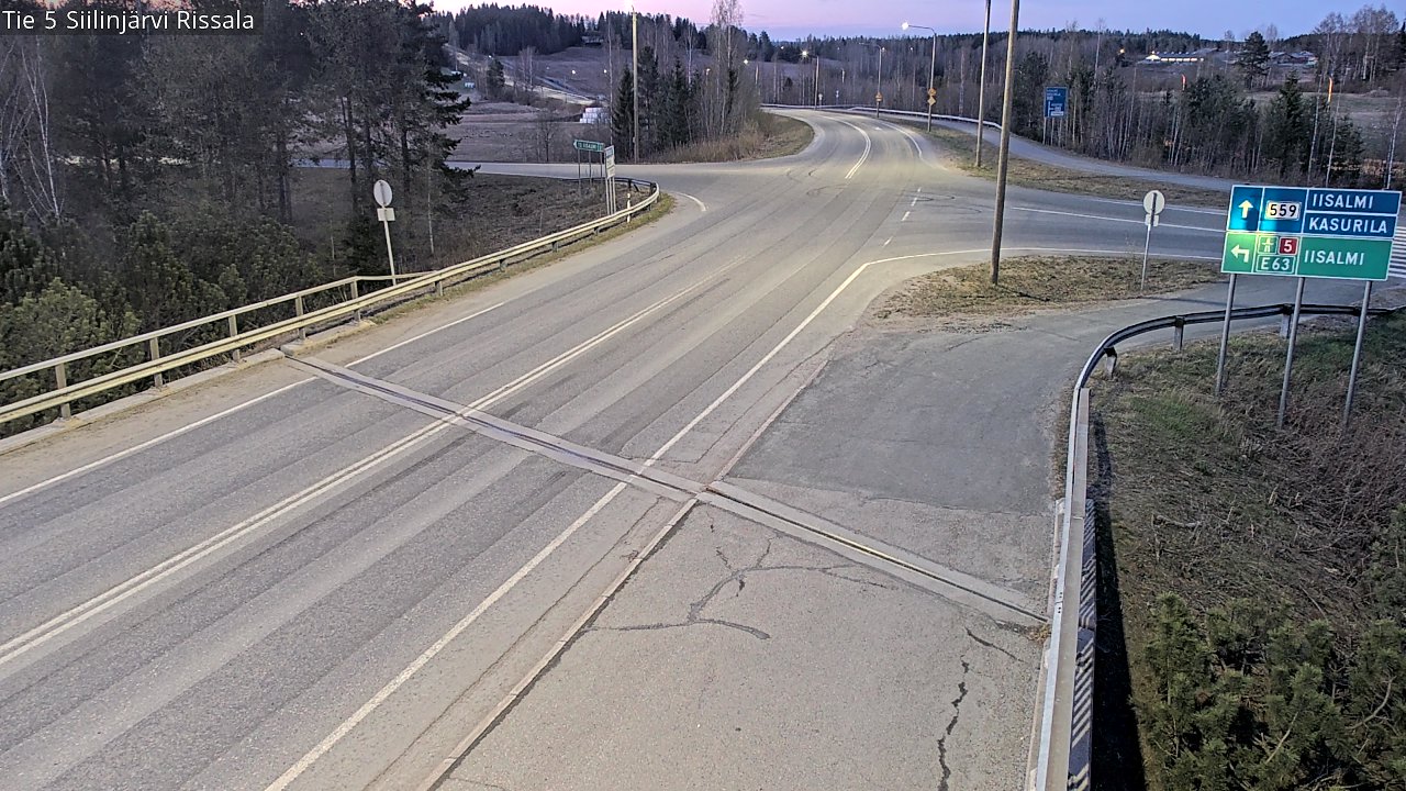 Weather Camera Image Väg 5 Siilinjärvi, Rissala, Siilinjärvi, Pohjois-Savo