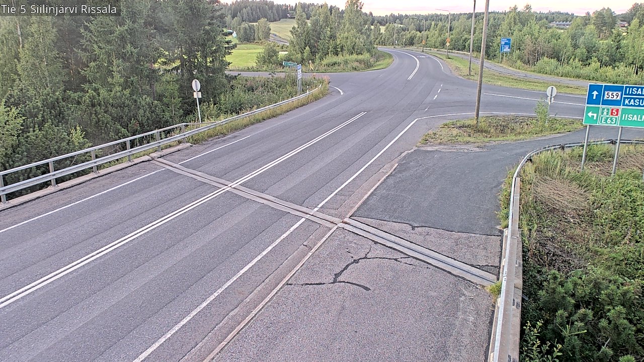 Weather Camera Image Road 5 Siilinjärvi, Rissala, Siilinjärvi, Pohjois-Savo