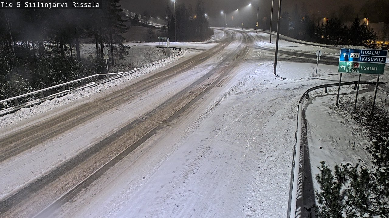 Weather Camera Image Road 5 Siilinjärvi, Rissala, Siilinjärvi, Pohjois-Savo