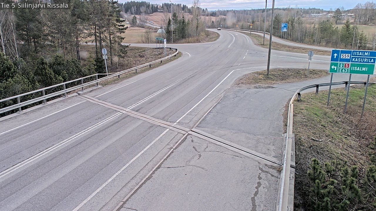 Weather Camera Image Väg 5 Siilinjärvi, Rissala, Siilinjärvi, Pohjois-Savo
