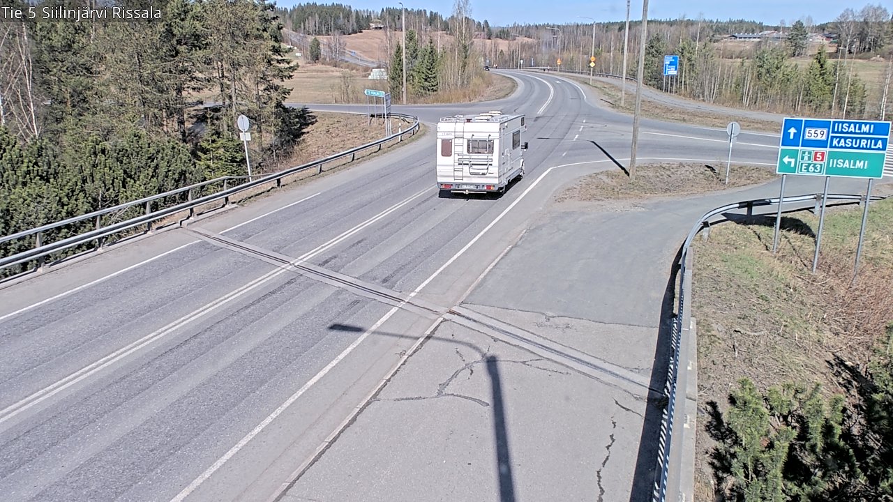 Weather Camera Image Väg 5 Siilinjärvi, Rissala, Siilinjärvi, Pohjois-Savo
