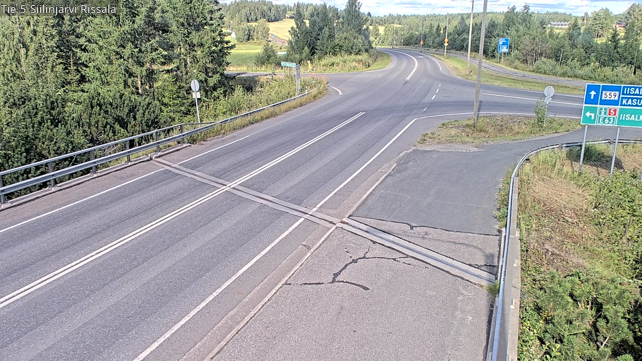 Weather Camera Image Road 5 Siilinjärvi, Rissala, Siilinjärvi, Pohjois-Savo