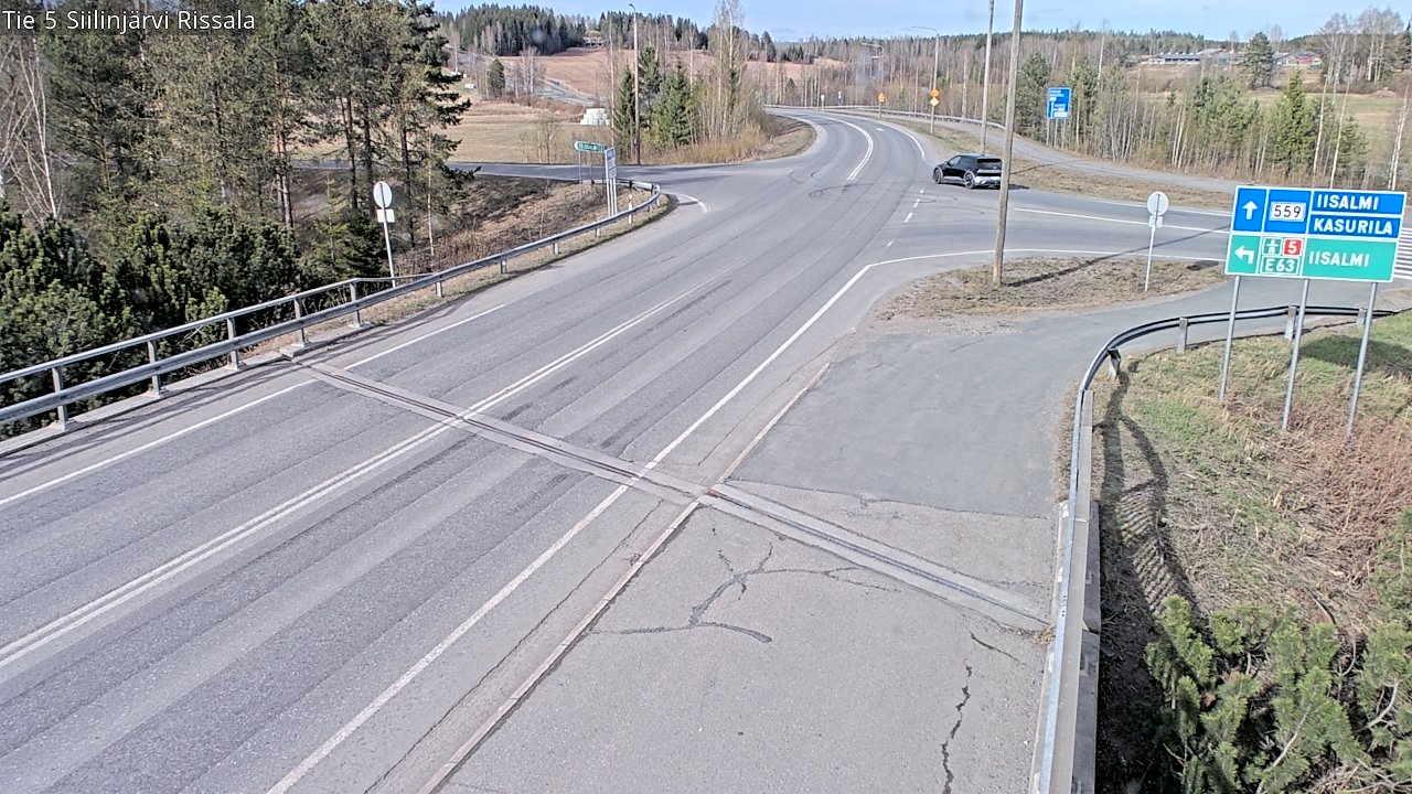 Weather Camera Image Väg 5 Siilinjärvi, Rissala, Siilinjärvi, Pohjois-Savo