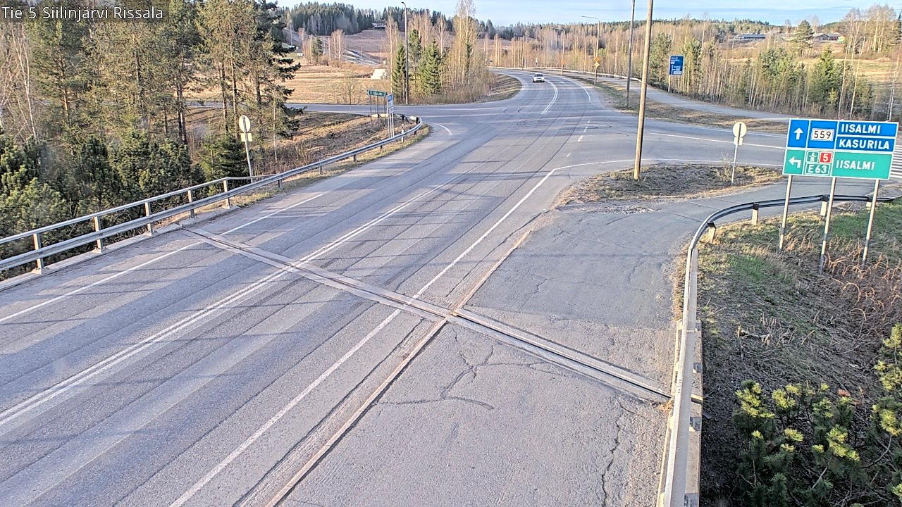 Weather Camera Image Väg 5 Siilinjärvi, Rissala, Siilinjärvi, Pohjois-Savo