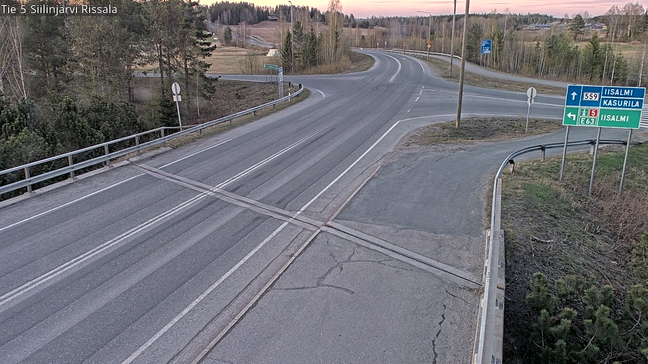 Weather Camera Image Väg 5 Siilinjärvi, Rissala, Siilinjärvi, Pohjois-Savo