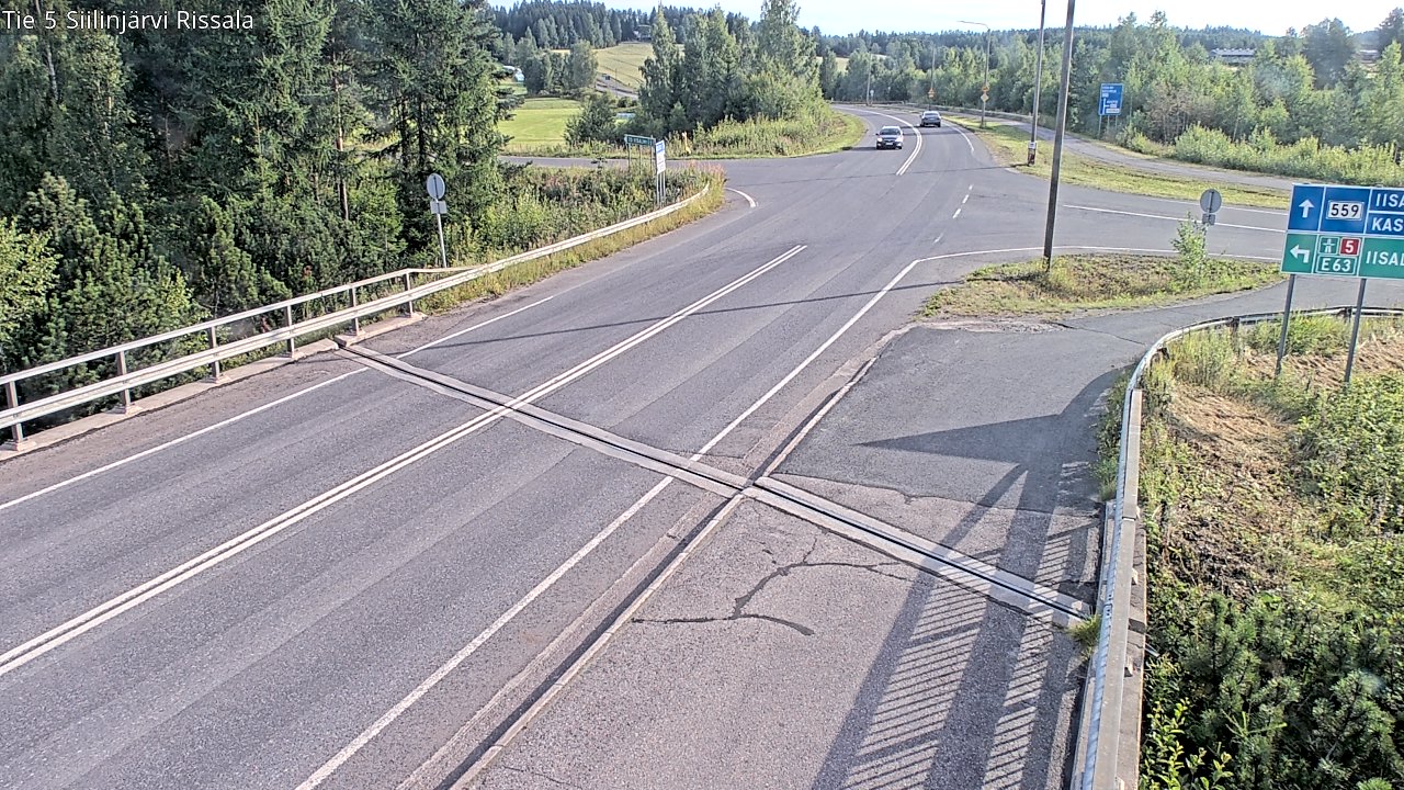 Weather Camera Image Road 5 Siilinjärvi, Rissala, Siilinjärvi, Pohjois-Savo