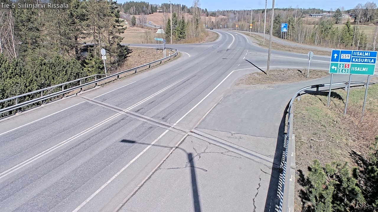 Weather Camera Image Väg 5 Siilinjärvi, Rissala, Siilinjärvi, Pohjois-Savo